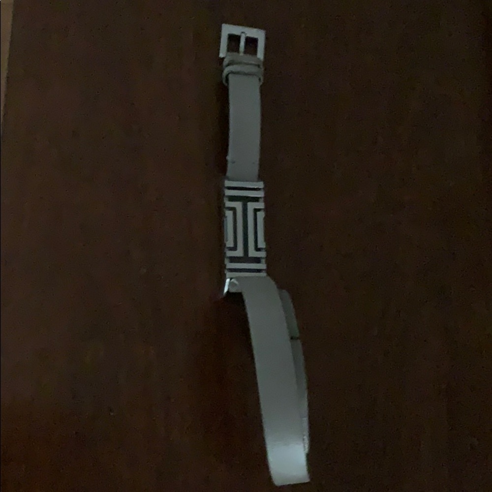 Tory Burch Silver Wrap Fit Bit Bracelet